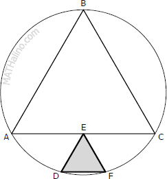 Two equilateral triangles inside a circle